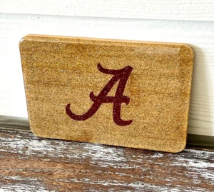 SMALL Alabama Roll Tide Cutting Board Resin Wood Charcuterie Gift Kitchen Bar - Picture 1 of 4
