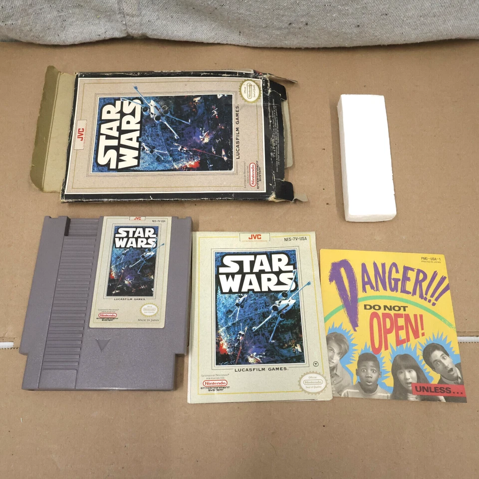 Star Wars Game Pak 1991 para Nintendo NES con documentación y paquete NES-7V-USA Foto 1 de 4