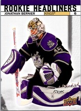 2007-08 Upper Deck Rookie Headliners Jonathan Bernier Los Angeles Kings #RH12