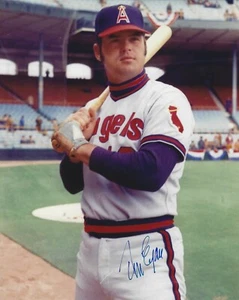Autographed TOM EGAN 8x10 California Angels Photo - COA  - Picture 1 of 1