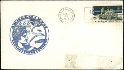 12/7/72 Apollo-17 Launch Stamped Cachet Kennedy Space Center, FL - Image 1 of 2