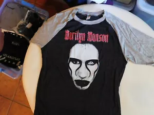 Marilyn Manson Black/Grey 2018 RARE concert shirt XL LA Hollywood Palladium T5 - Picture 1 of 4
