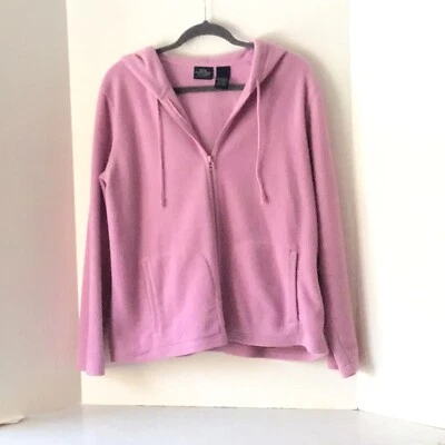 Sonoma Jean Company Sweatshirt Women’s Large Zip Up Hoodie In Pink - Image 1 of 4