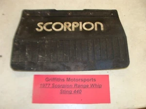 1977 Scorpion 440 range whip sting Cuyuna snowflap snow mud flap oem original - Picture 1 of 11