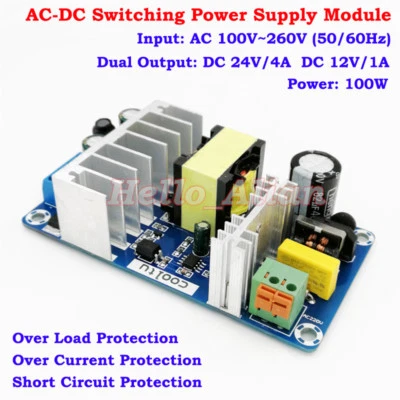 AC-DC Converter AC 110V 220V to 12V 24V Dual Output Switching Power Supply Board - Image 1 of 4