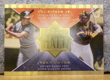 COOL BASEBALL CARD CAL RIPKEN, JR. & TONY GWYNN ROAD TO THE HALL CRTG33