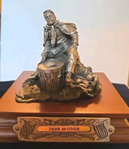 Escultura de la Guerra Civil de Peltre Chilmark, Querida Madre, por Frances Barnum Edición Limitada  - Imagen 1 de 9