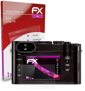 atFoliX Verre film protecteur pour Leica Q Typ 116 9H Hybride-Verre - Photo 1 sur 5