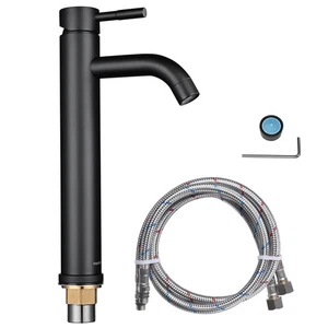 Aquaterior Vessel Sink Faucet Stainless Steel Single Handle Bathroom Basin Tap - Picture 1 of 12