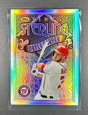 BRYCE HARPER  2014 TOPPS FINEST STERLING REFRACTOR CARD #TS-BH PHILLIES - Image 1 of 2