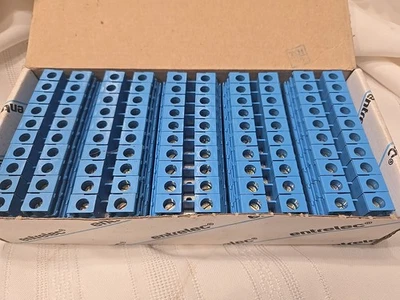 ABB Entrelec 1SNA125120R1100 Feed-Through Terminal Block BLUE M10/10 New Box 50 - Image 1 of 4