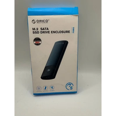 ORICO M2 SATA SSD Drive Enclosure PWM2 Black Aluminum Alloy USB 3.1 Type C - Image 1 of 4