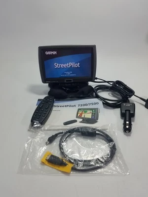 Garmin StreetPilot 7200 Portable GPS Navigator 7" Screen w/ Remote & Stand Works - Image 1 of 4