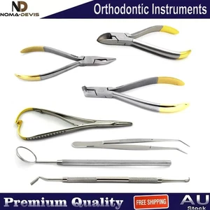 Orthodontic Distal Ligature Cutter Wire Bending Pliers Mirror Band Setter Scaler - Picture 1 of 8