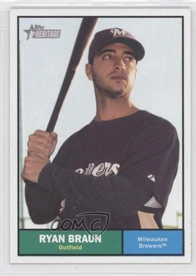 2010 Topps Heritage Ryan Braun #393 - Image 1 of 2