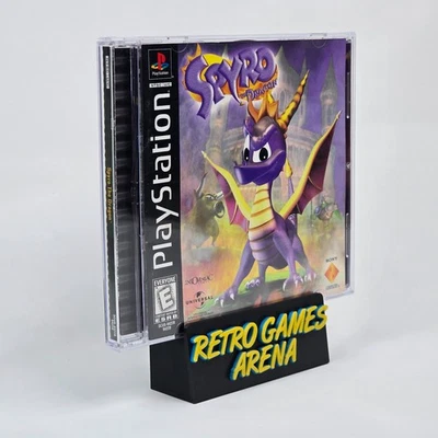 💿REACONDICIONADO Spyro the Dragon (PlayStation 1 PS1) Etiqueta Negra COMPLETO EN CAJA💿 Foto 1 de 4