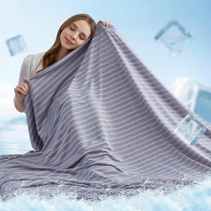 AmyHomie Cooling Blanket King Size, 100% Blankets for Hot Sleepers Night - Picture 1 of 13