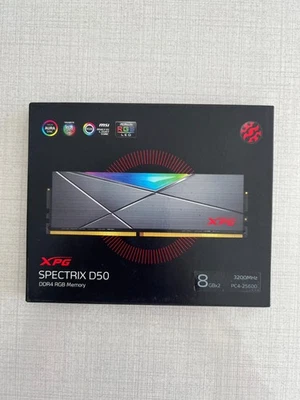 ADATA XPG SPECTRIX D50 RGB 16GB (2x8GB) DDR4 3200MHz Tungsten Grey - Image 1 of 2