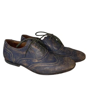 Zapatos Oxford John Fluevog Gris Cuero Envejecido Talla 6 - Imagen 1 de 11