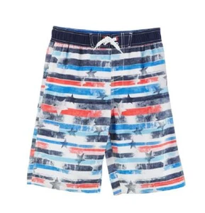 Boys' Mambo Australia Stars & Stripes Patriotic Swim Trunks Size S 8 XL 18 NWT - Picture 1 of 1