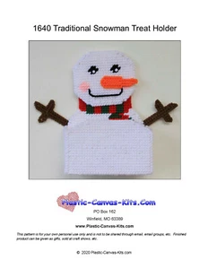 Soporte o kit de lona de plástico para muñeco de nieve tradicional de invierno - Imagen 1 de 1