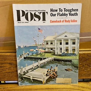 SATURDAY EVENING POST MAGAZINE JUNE 23 1962 RUDY VALLEE Ray Bradbury fiction - Picture 1 of 4