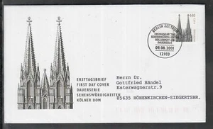 Sehenswürdigkeiten: Kölner Dom FDC-Briefe. BRD Germany 2001 - Picture 1 of 1