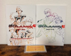 Set of 2 /Mobile Suit Gundam GQuuuuuuX ZEAKS Art Book ANNO SCENARIO&DESIGN WORKS - Picture 1 of 11