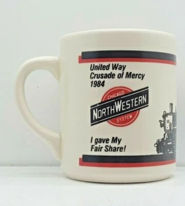 VINTAGE 1984 Chicago North Western System "I Gave My Fair Share!" Mug BB13-401 - Picture 1 of 7