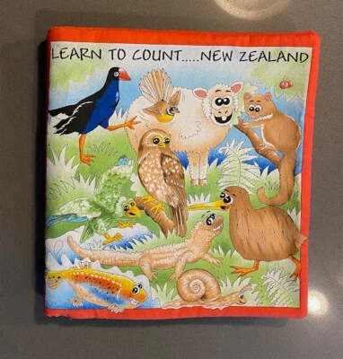 Handmade Fabric Children's Soft Book Learn to Count New Zealand 123 Numbers - Image 1 of 4