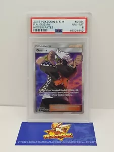 Pokemon 2019 PSA 8 Sun & Moon Hidden Fates Guzma arte completo SV84/94 - Imagen 1 de 4