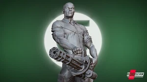 John Stewart Sculpture Figure - DC Universe - by B3DSERK - Picture 1 of 13