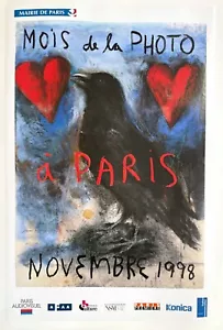 JIM DINE 1998 MOIS DE LA PHOTO PARIS ORIGINAL SERIGRAFIE 20x32 cm auf Leinen - Bild 1 von 5