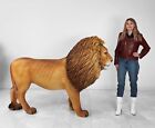 Large Lion Statue - Lion Statue Life Size Realistic - Indoor Outdoor