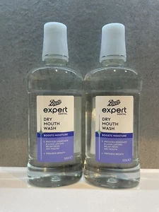 2 x Boots Expert collutorio bocca secca dentale 500 ml scadenza 02/2026 - Foto 1 di 6