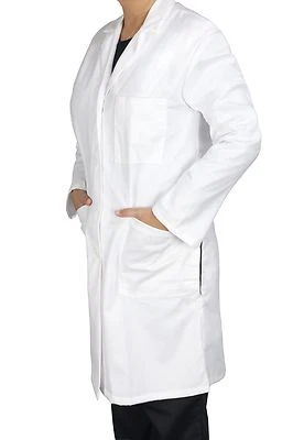 Women's Medgear 3-pocket Long sleeve 39" Notched White Lab Coat NWT 307 - Image 1 of 4