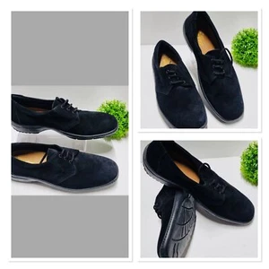 Herren Sneaker Schuhe Wildleder Optik Schwarz Schnürung Gummisohle Größe 43 - Bild 1 von 4