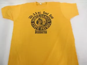 VTG Screen Stars North Dakota State Patrol 10k Road Race Tourist T Shirt - Picture 1 of 4