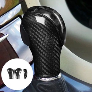 Forged Carbon Fiber Gear Shift Knob Cover For Infiniti G35 G37 FX35 FX37 QX50 - Picture 1 of 13