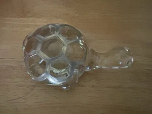 Art Glass Style Turtle Figurine Paper Weight 5x3x3” Head Up - Picture 1 of 2