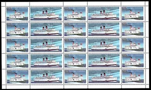 Canadá 1140a - Barcos de vapor canadienses ""Panel completo de 25" (pb576) - Imagen 1 de 1