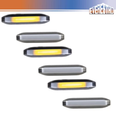 6X Apto para Volvo VNL 2018-up Camión Lámpara Lateral Carenado Marcador Lateral Ámbar LED 12V Foto 1 de 4