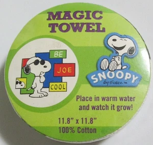 Peanuts Snoopy magisches Handtuch Waschtuch 11,8 x 11,8 süß & lustig Joe Be Cool - Bild 1 von 2