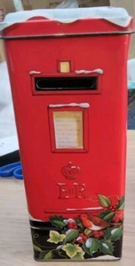 3 Tin Money Boxes, Cadbury Buttons, ER Pillar Box, Reggie The Robot - Picture 1 of 3