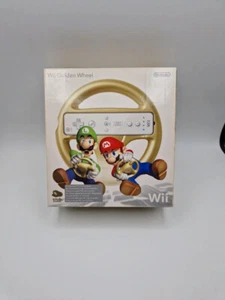 Volante manubrio Nintendo Wii Super Mario Kart Golden Whell ORO NUOVO PAL CLUB - Imagen 1 de 3