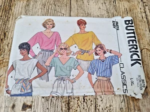 Butterick 3070 Schnittmuster Misses Bluse Top Größe L / XL BEE US Vintage - Bild 1 von 3