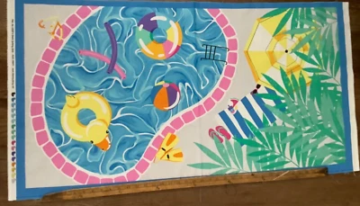 Blank Quilting Pool Party 1000P-70 24" Panel Cotton Fabric By The Panel - Image 1 of 4