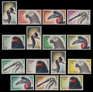 Guinea 1962 - Mi-Nr. 149-163 ** - MNH - Aves / Birds - Imagen 1 de 1