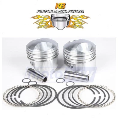 KB Cast Piston Set for 1941-1950 Harley Davidson F - Engine Pistons Piston ww - Image 1 of 4