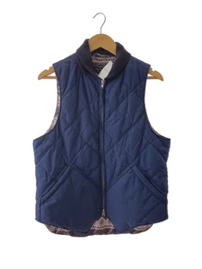 Mens Engineered Garments Engineered Garments Quilted Vest M Cotton Navy Double Z - Picture 1 of 3